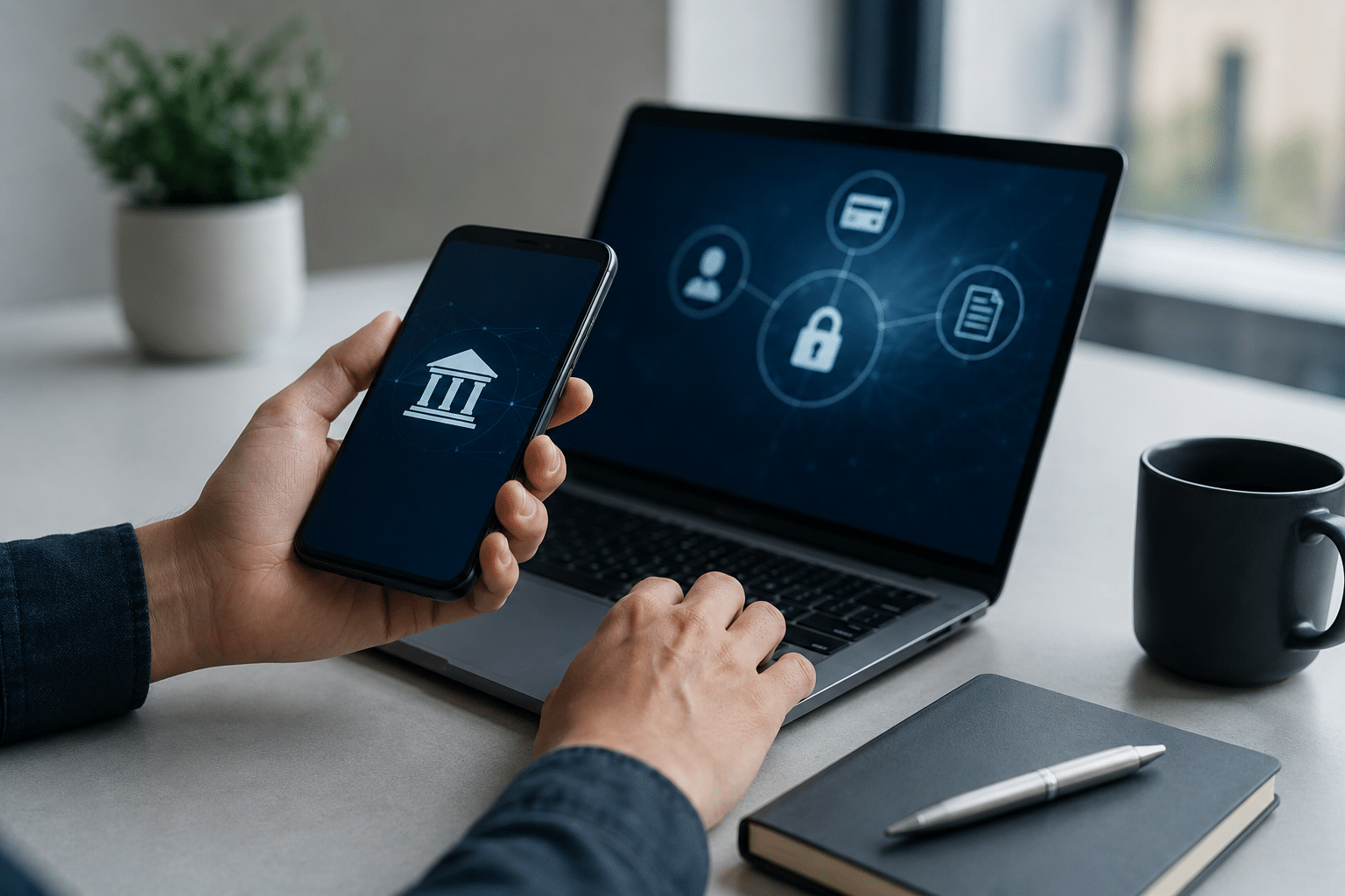 Moderne digitale Bankdienstleistungen in Deutschland: Sichere mobile Technologien und intelligente Vernetzung prägen die Zukunft des Finanzmanagements.